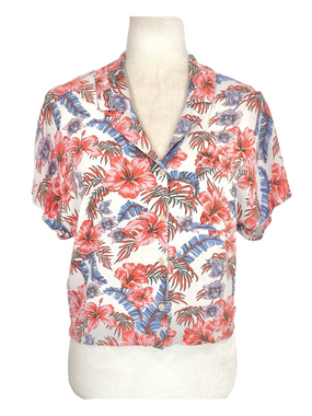 Wilfred pink tropical floral shirt